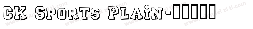 CK Sports Plain字体转换
